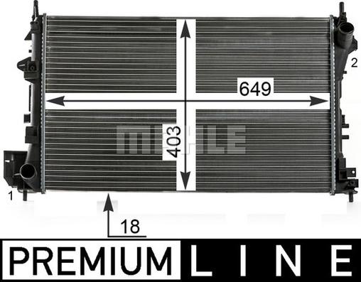 Wilmink Group WG2183566 - Radiatore, Raffreddamento motore autozon.pro