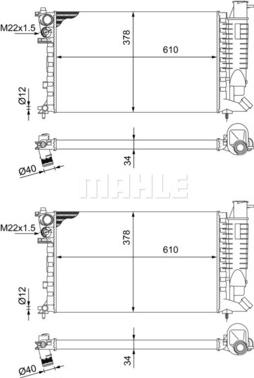 Wilmink Group WG2183660 - Radiatore, Raffreddamento motore autozon.pro