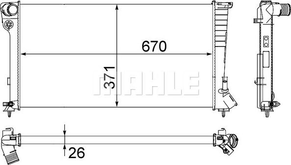 Wilmink Group WG2183686 - Radiatore, Raffreddamento motore autozon.pro