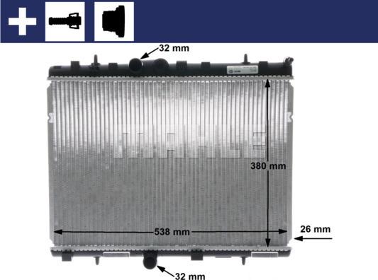 Wilmink Group WG2183682 - Radiatore, Raffreddamento motore autozon.pro