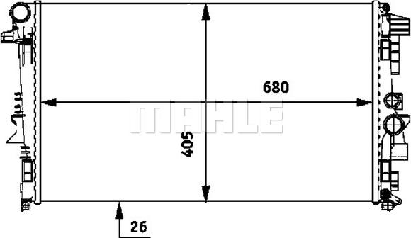 Wilmink Group WG2183810 - Radiatore, Raffreddamento motore autozon.pro