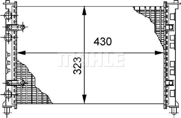 Wilmink Group WG2183392 - Radiatore, Raffreddamento motore autozon.pro