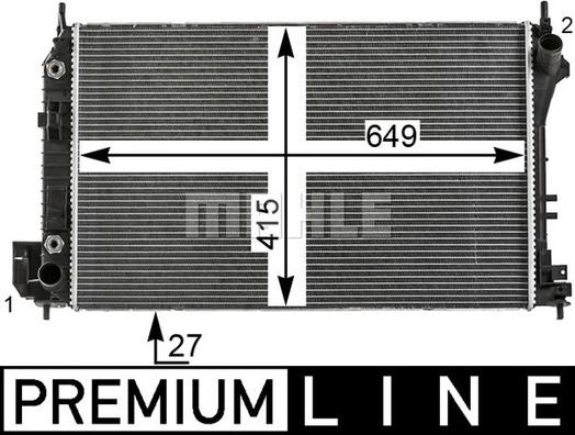 Wilmink Group WG2183374 - Radiatore, Raffreddamento motore autozon.pro