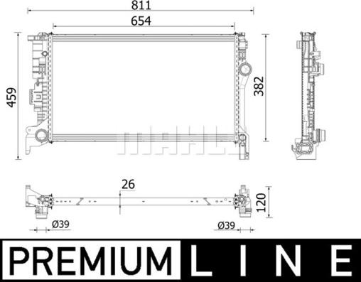 Wilmink Group WG2183294 - Radiatore, Raffreddamento motore autozon.pro