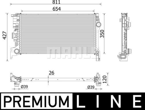 Wilmink Group WG2183295 - Radiatore, Raffreddamento motore autozon.pro