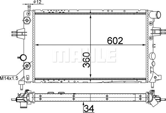 Wilmink Group WG2183245 - Radiatore, Raffreddamento motore autozon.pro