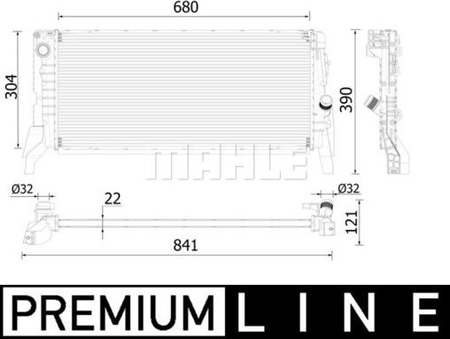 Wilmink Group WG2183264 - Radiatore, Raffreddamento motore autozon.pro