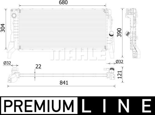 Wilmink Group WG2183266 - Radiatore, Raffreddamento motore autozon.pro