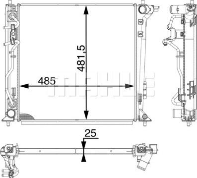 Wilmink Group WG2182984 - Radiatore, Raffreddamento motore autozon.pro