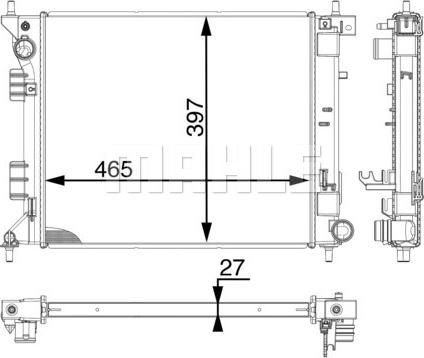 Wilmink Group WG2182988 - Radiatore, Raffreddamento motore autozon.pro