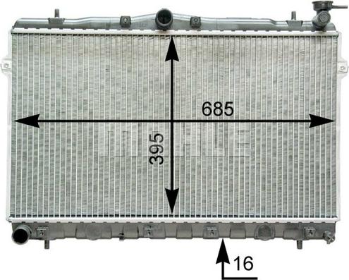 Wilmink Group WG2182491 - Radiatore, Raffreddamento motore autozon.pro