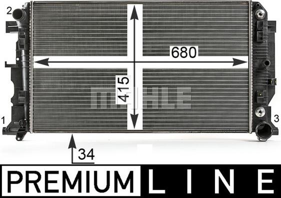 Wilmink Group WG2182447 - Radiatore, Raffreddamento motore autozon.pro