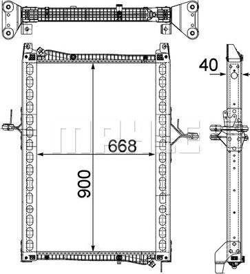 Wilmink Group WG2182402 - Radiatore, Raffreddamento motore autozon.pro