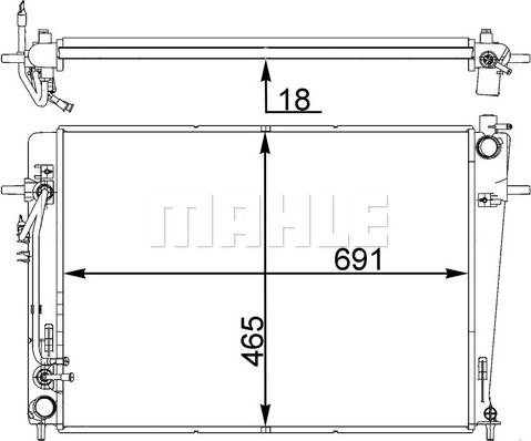 Wilmink Group WG2182595 - Radiatore, Raffreddamento motore autozon.pro