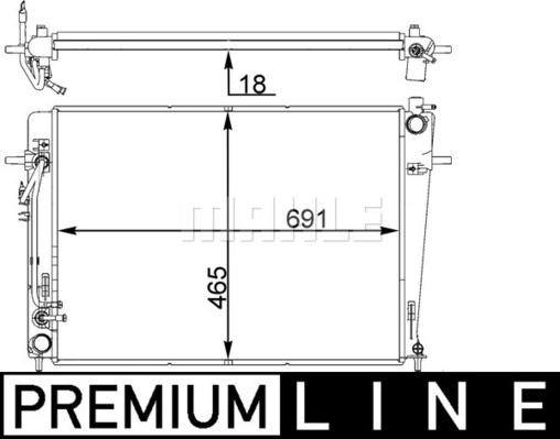 Wilmink Group WG2182595 - Radiatore, Raffreddamento motore autozon.pro