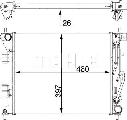 Wilmink Group WG2182597 - Radiatore, Raffreddamento motore autozon.pro