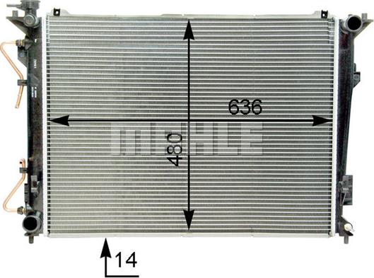 Wilmink Group WG2182548 - Radiatore, Raffreddamento motore autozon.pro