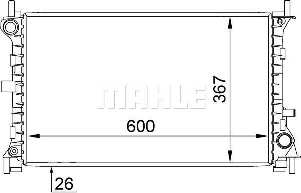 Wilmink Group WG2182551 - Radiatore, Raffreddamento motore autozon.pro