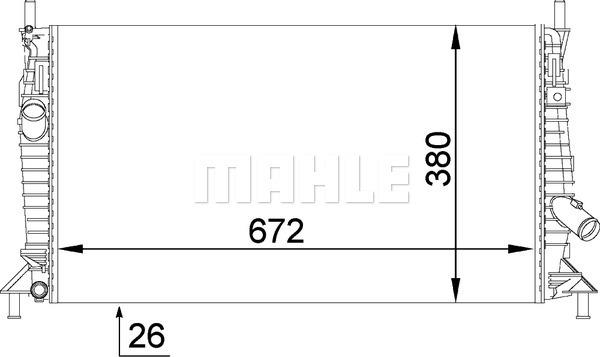 Wilmink Group WG2182560 - Radiatore, Raffreddamento motore autozon.pro