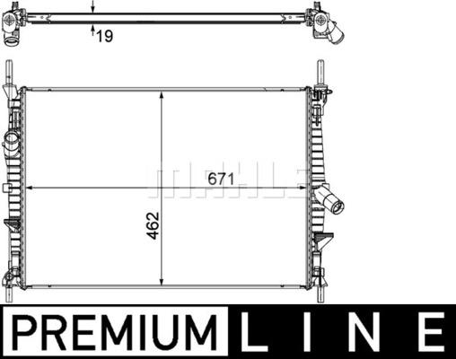 Wilmink Group WG2182579 - Radiatore, Raffreddamento motore autozon.pro