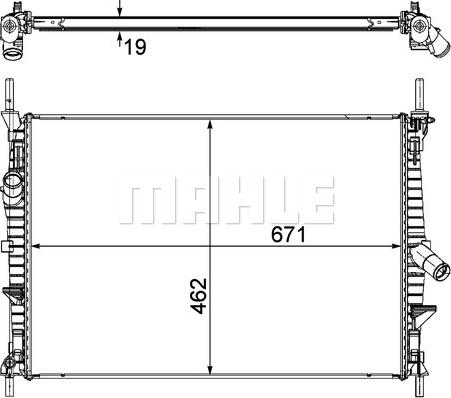 Wilmink Group WG2182579 - Radiatore, Raffreddamento motore autozon.pro