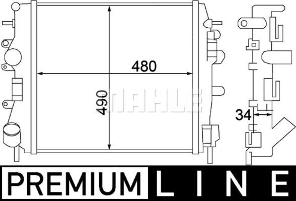 Wilmink Group WG2182694 - Radiatore, Raffreddamento motore autozon.pro