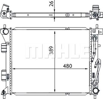 Wilmink Group WG2182828 - Radiatore, Raffreddamento motore autozon.pro