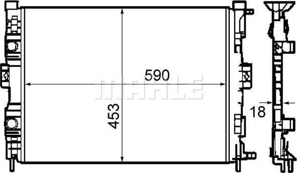 Wilmink Group WG2182823 - Radiatore, Raffreddamento motore autozon.pro