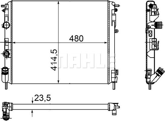 Wilmink Group WG2182381 - Radiatore, Raffreddamento motore autozon.pro