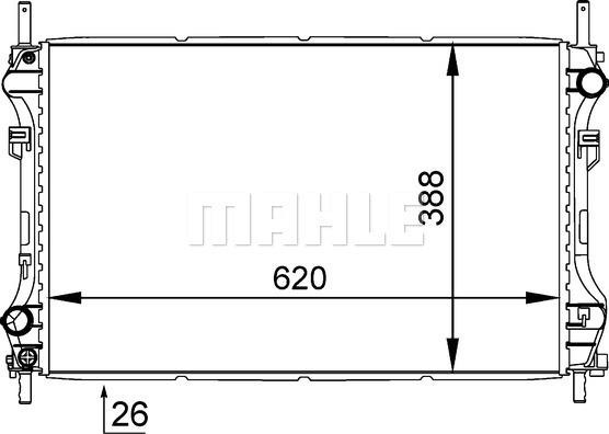 Wilmink Group WG2182375 - Radiatore, Raffreddamento motore autozon.pro