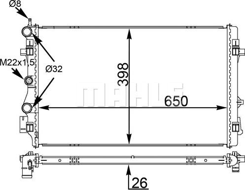 Wilmink Group WG2182746 - Radiatore, Raffreddamento motore autozon.pro