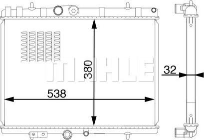 Wilmink Group WG2182789 - Radiatore, Raffreddamento motore autozon.pro