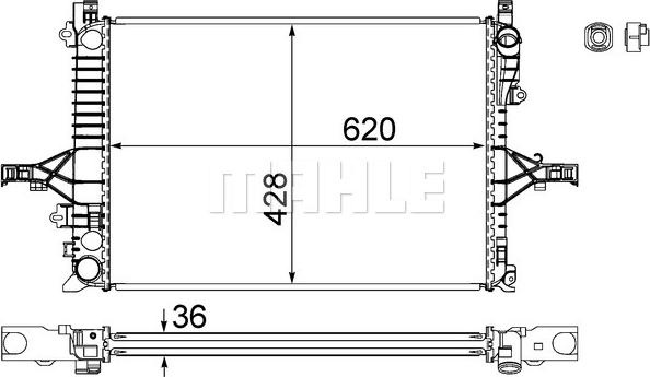 Wilmink Group WG2182732 - Radiatore, Raffreddamento motore autozon.pro