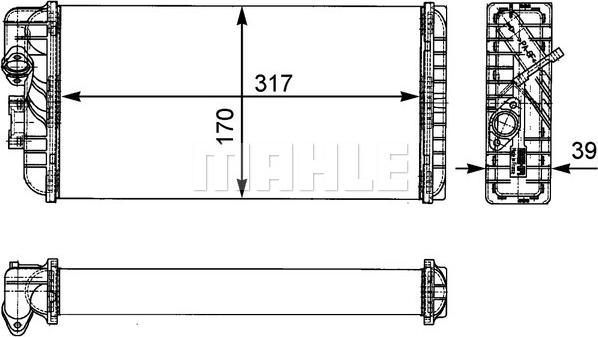 Wilmink Group WG2179995 - Scambiatore calore, Riscaldamento abitacolo autozon.pro