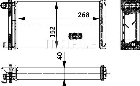 Wilmink Group WG2179993 - Scambiatore calore, Riscaldamento abitacolo autozon.pro