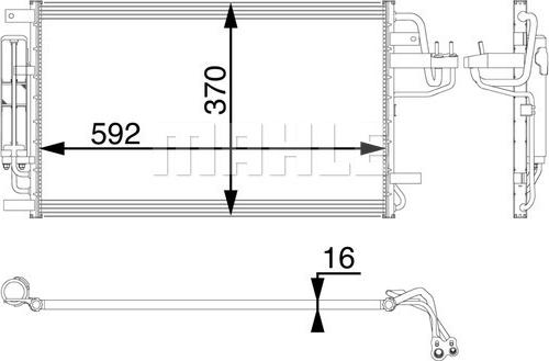 Wilmink Group WG2369054 - Condensatore, Climatizzatore autozon.pro