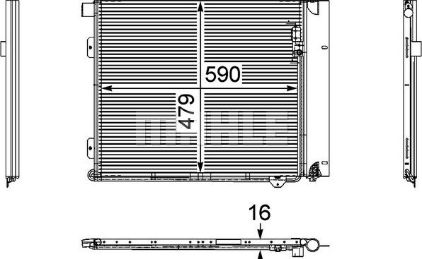 Wilmink Group WG2368682 - Condensatore, Climatizzatore autozon.pro