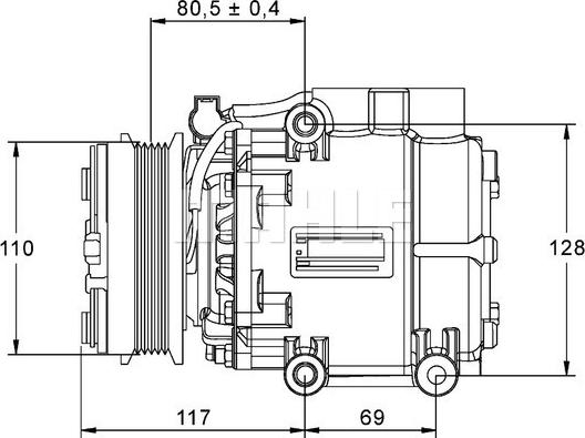 Wilmink Group WG2370155 - Compressore, Climatizzatore autozon.pro