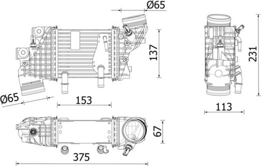 Wilmink Group WG2371021 - Intercooler autozon.pro