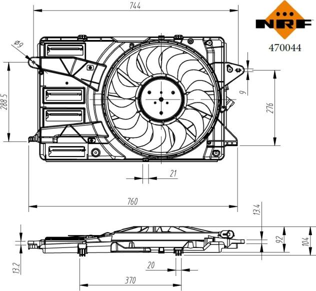 Wilmink Group WG2260944 - Ventola, Raffreddamento motore autozon.pro