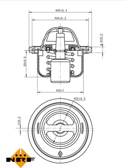 Wilmink Group WG2204553 - Termostato, Refrigerante autozon.pro