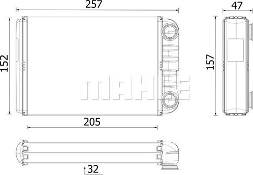 Wilmink Group WG2224687 - Scambiatore calore, Riscaldamento abitacolo autozon.pro