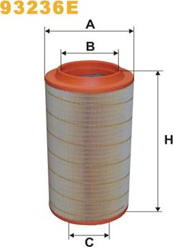 WIX Filters 93236E - Filtro aria autozon.pro