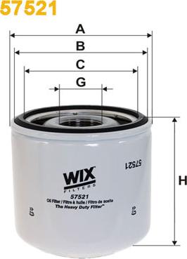 WIX Filters 57521 - Filtro olio autozon.pro