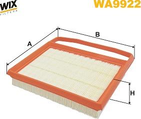 WIX Filters WA9922 - Filtro aria autozon.pro