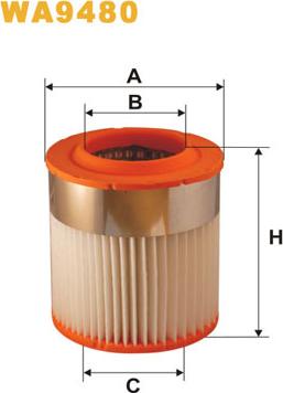 WIX Filters WA9480 - Filtro aria autozon.pro