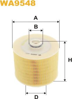 WIX Filters WA9548 - Filtro aria autozon.pro