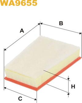 WIX Filters WA9655 - Filtro aria autozon.pro