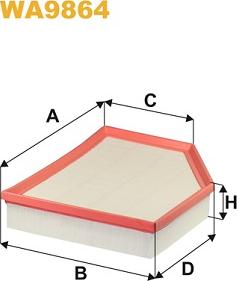 WIX Filters WA9864 - Filtro aria autozon.pro