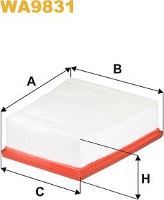 WIX Filters WA9831 - Filtro aria autozon.pro